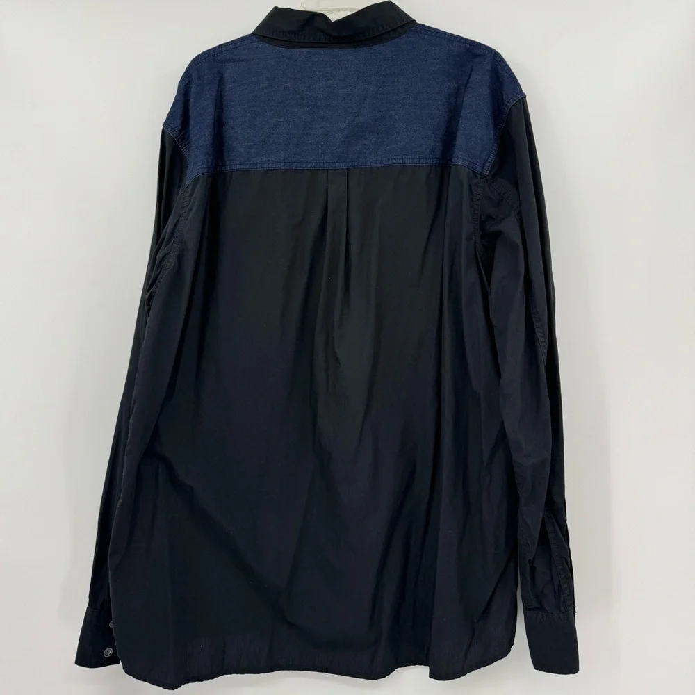 True Religion denim/black button down shirt-size 3XL